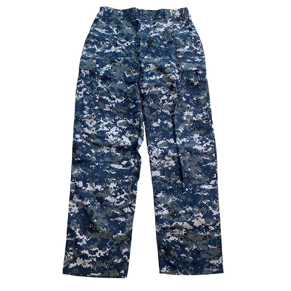 US Navy NWU Type I Trousers Blue Digital Camo Blueberries Pants Medium Regular